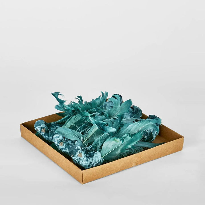 Delicia Blue Clip on Bird - Set of 6