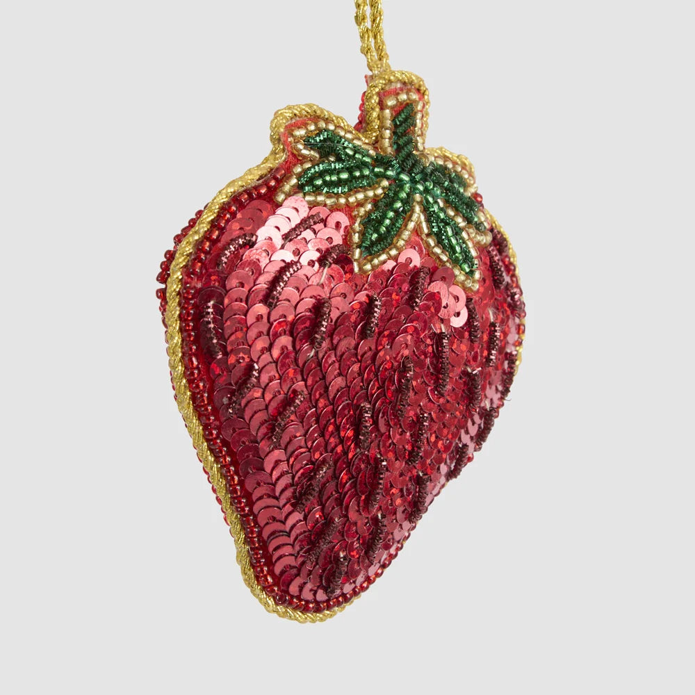 Ciao Bella! Sequin Strawberry Decoration