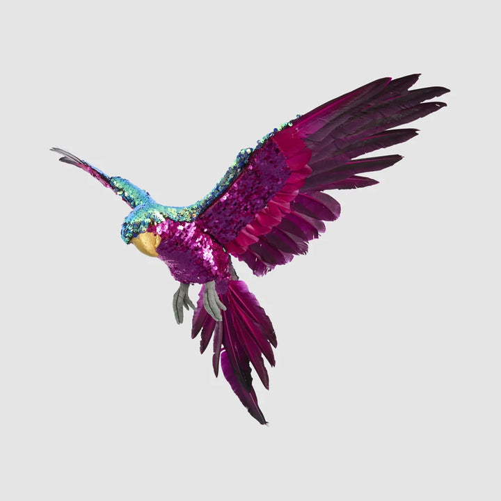 Amora Sequin Flying Parrot Small