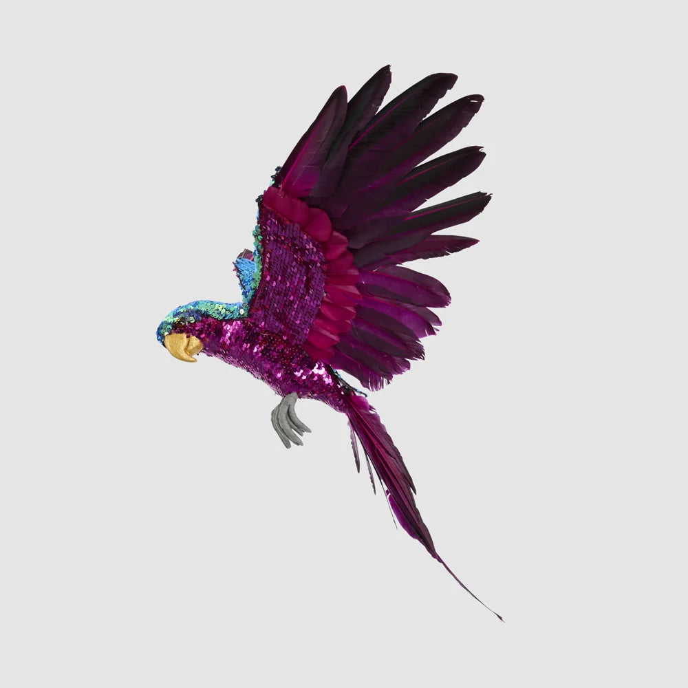 Amora Sequin Flying Parrot Small