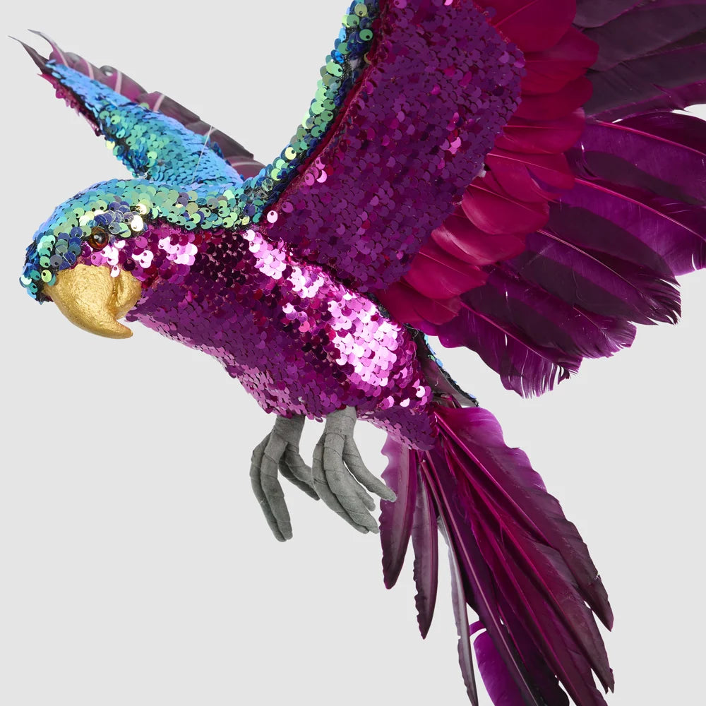 Amora Sequin Flying Parrot Small