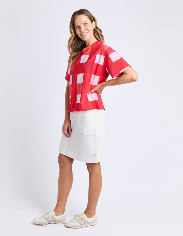 Elm  Edin Tee - Poppy Red