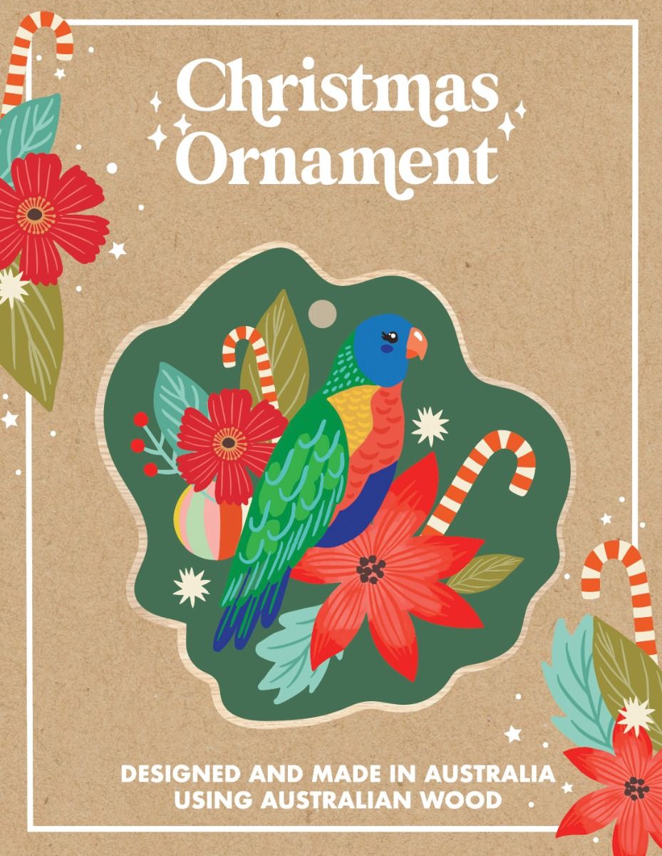 Christie Williams Wooden Christmas Ornaments