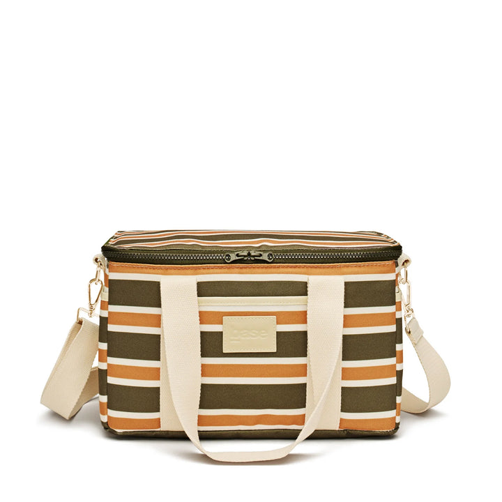 Midi Cool Base (Coast) - Khaki / Rust stripe