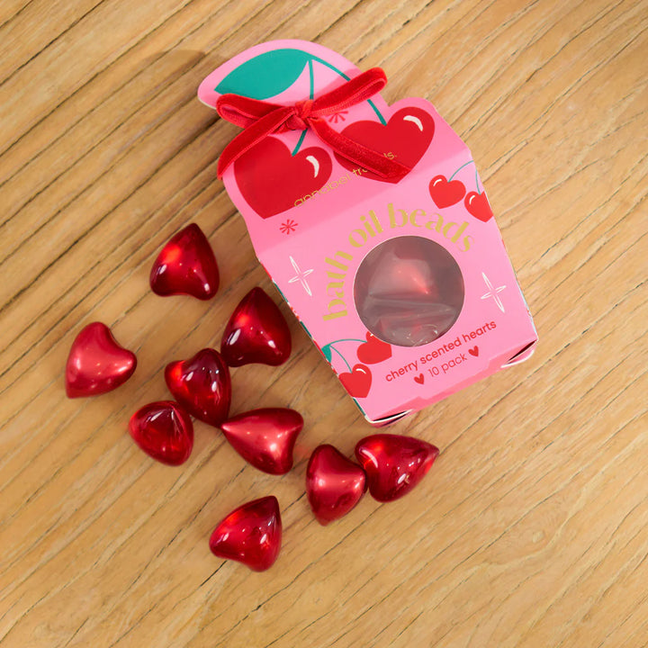 Festive - Bath Oil Beads - Cherry 10 pc