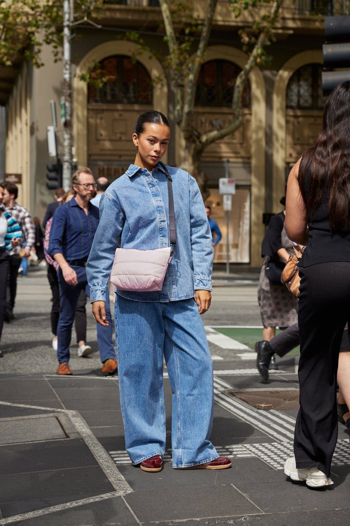Stash Base Crossbody (Cloud) - Peony