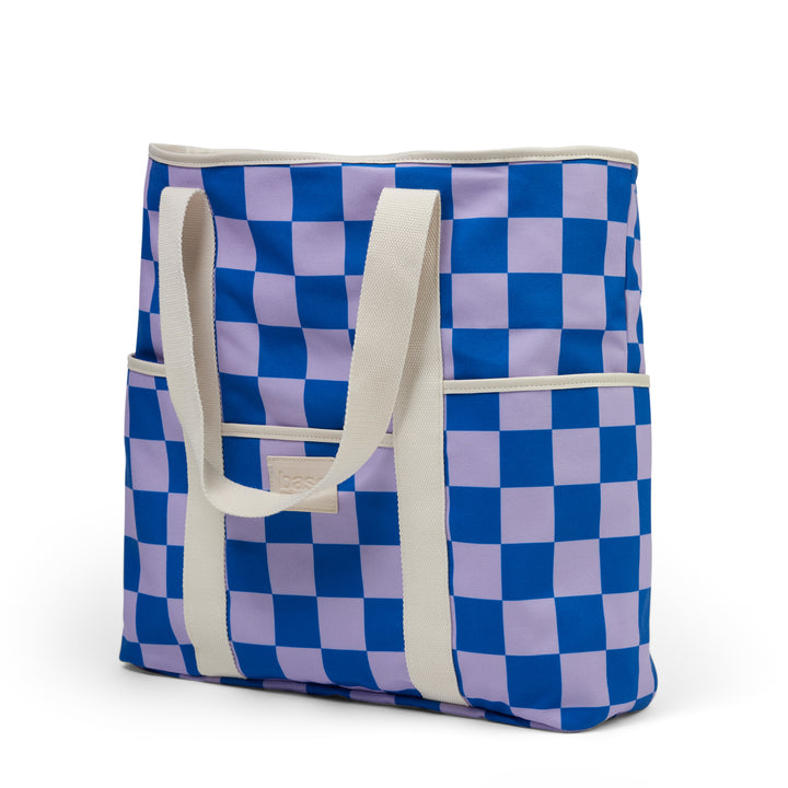 Beach Base (Coast) - Lilac/Blue Check