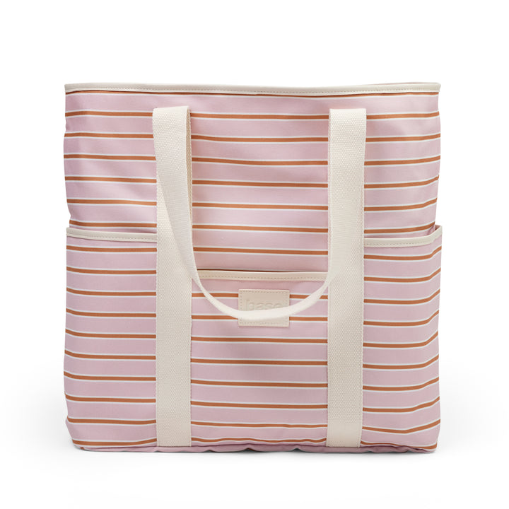 Beach Base (Coast) - Soft Pink/Rust Stripe
