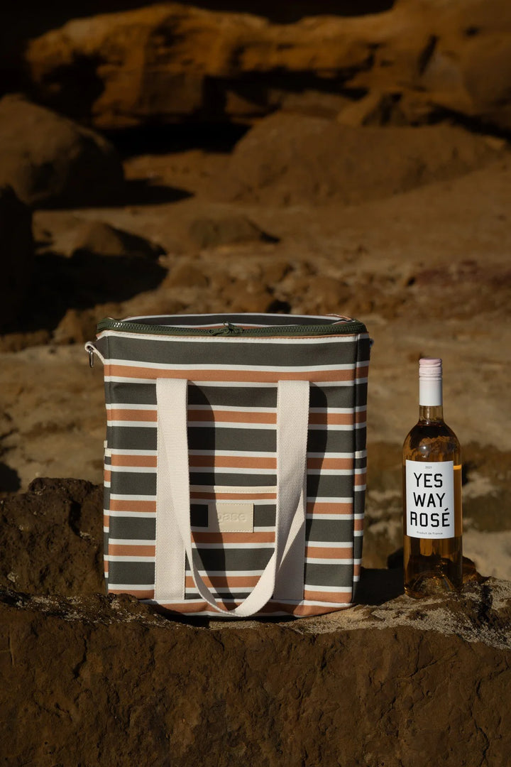 Cool Base (Coast) - Khaki / Rust Stripe