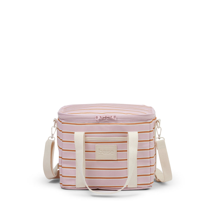 Lunch Base (Coast) - Soft Pink/Rust Stripe