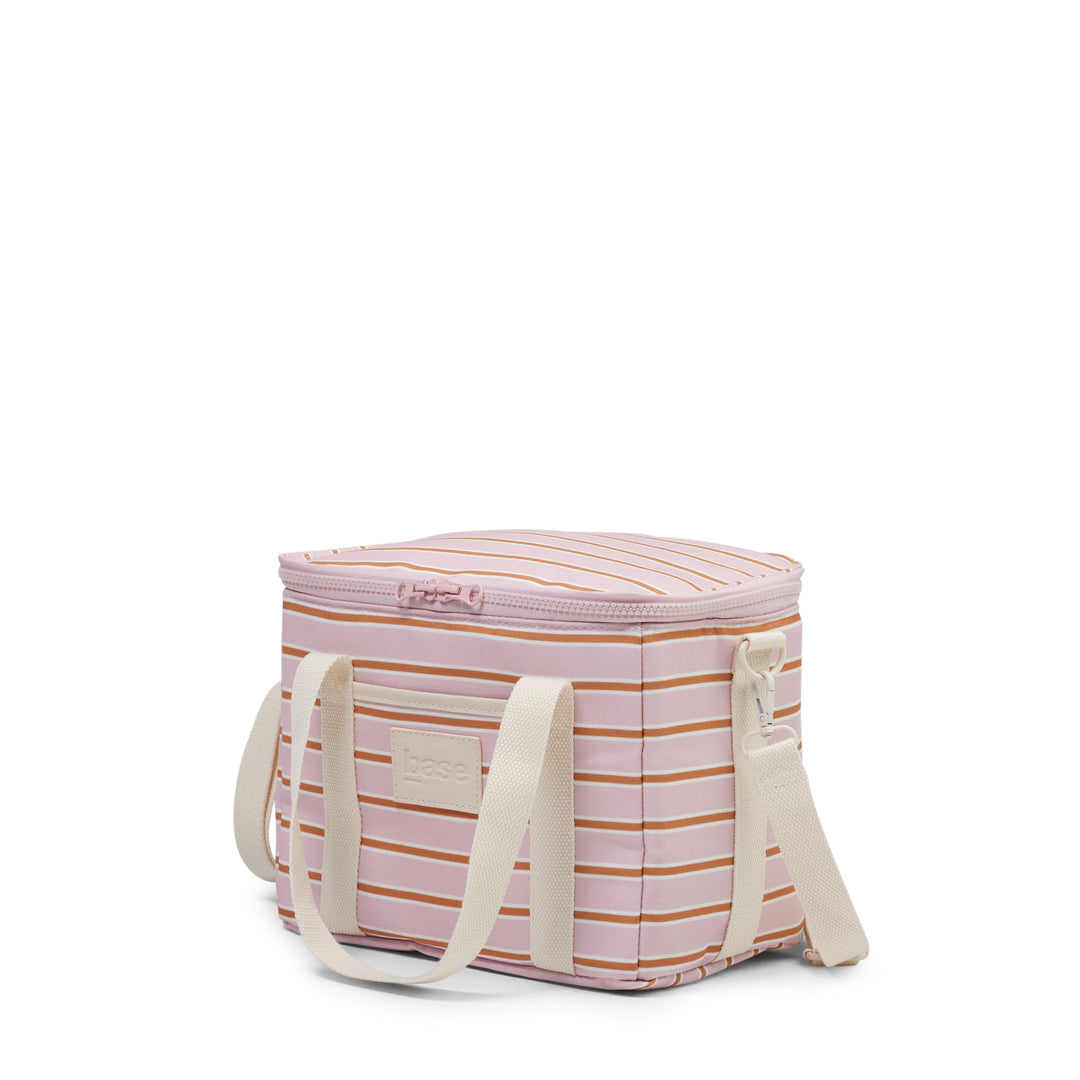 Lunch Base (Coast) - Soft Pink/Rust Stripe