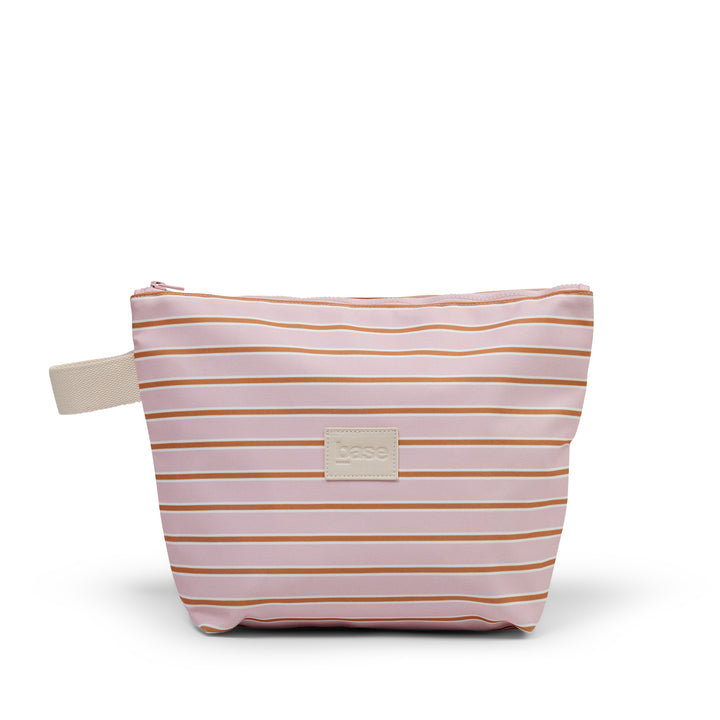 Wet Base Large (Coast) - Soft Pink/Rust Stripe