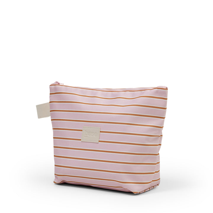 Wet Base Large (Coast) - Soft Pink/Rust Stripe