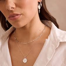 Sahara Medallion Necklace - Silver