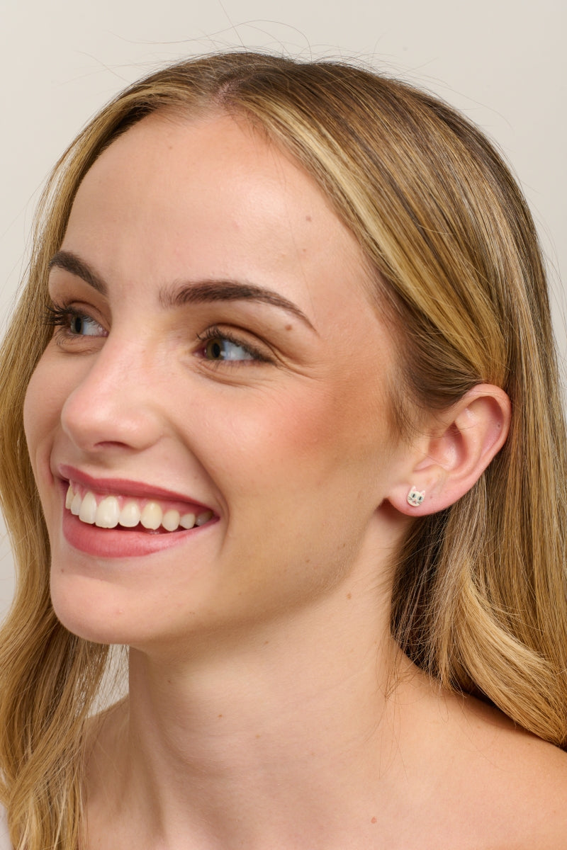 Sugar Cat Studs Earrings