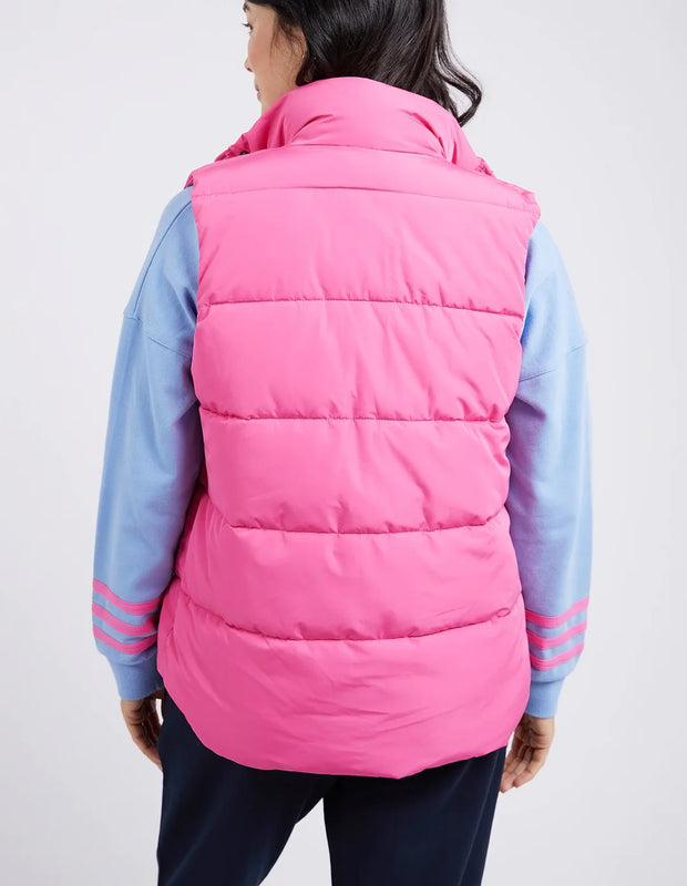 Elm Core Puffer Vest - Shocking Pink