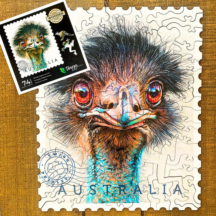 Sally Edmonds  Emu - 74 pcs Wooden Puzzle
