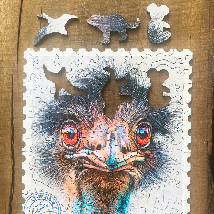Sally Edmonds  Emu - 74 pcs Wooden Puzzle