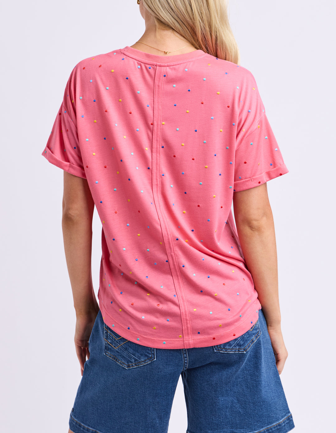 Elm Festive Spot Tee - Pink Lemonade