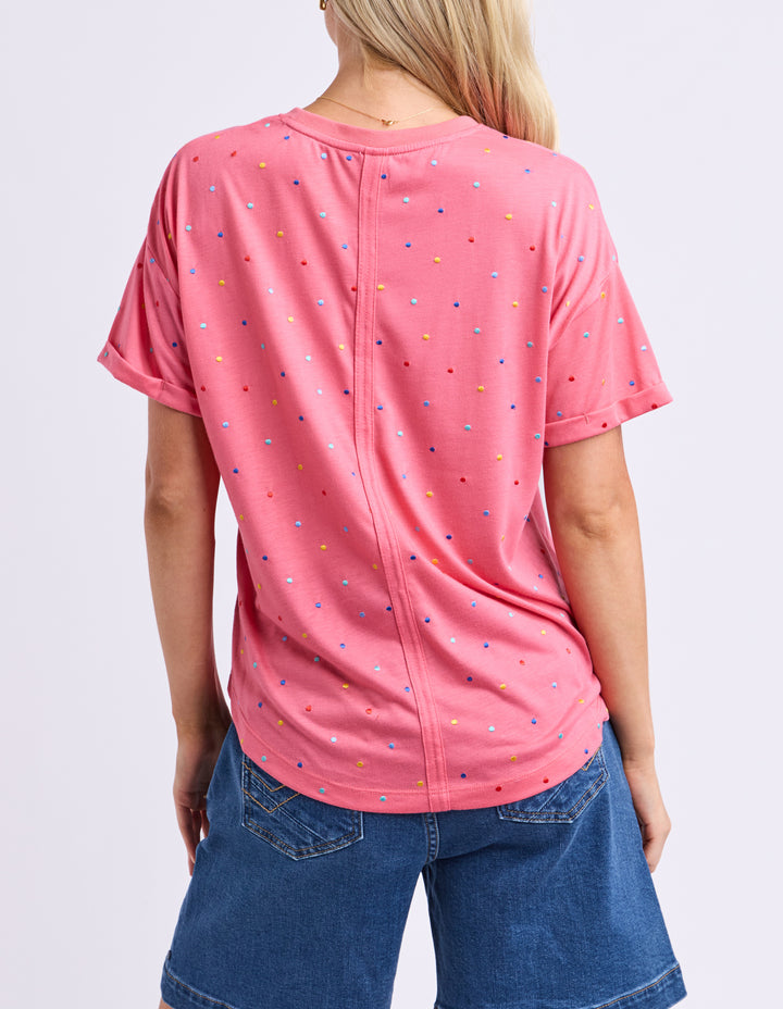 Elm Festive Spot Tee - Pink Lemonade
