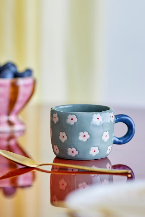 Nini Cup - Green with White Flowers
