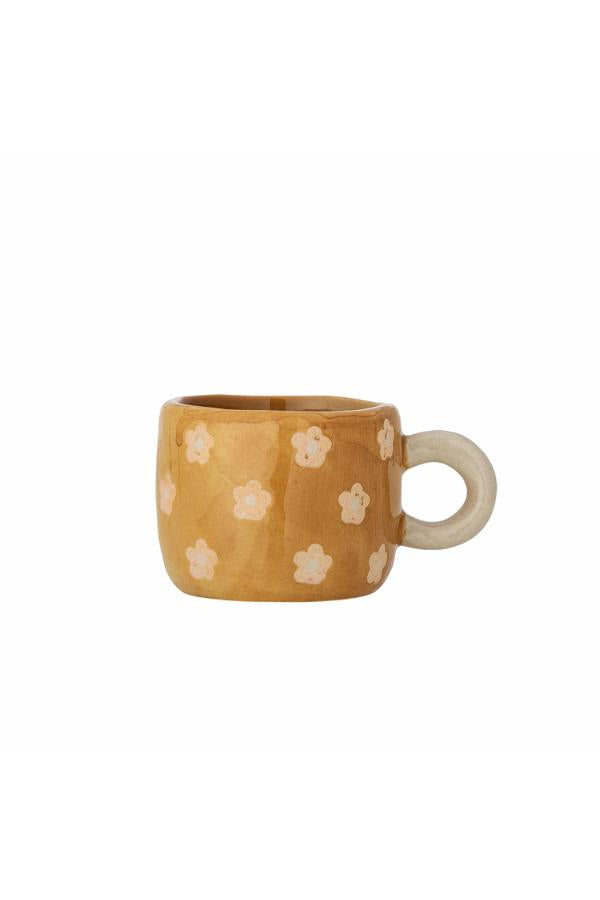 Nini Cup - Brown with White Flowers