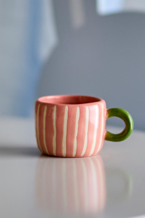 Nini Cup -Rose with White Stripes