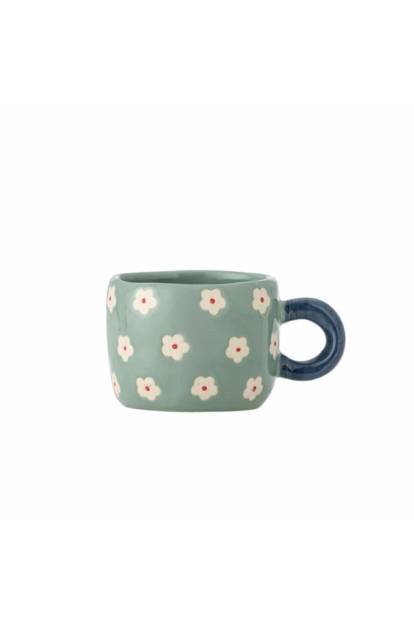 Nini Cup - Green with White Flowers