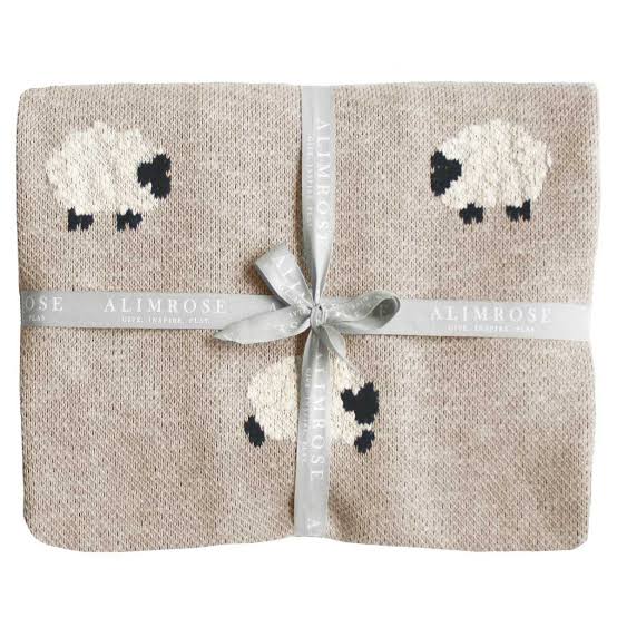 Baa Baa Baby Blanket Latte