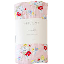 Muslin Cotton Swaddle - Vintage Rose