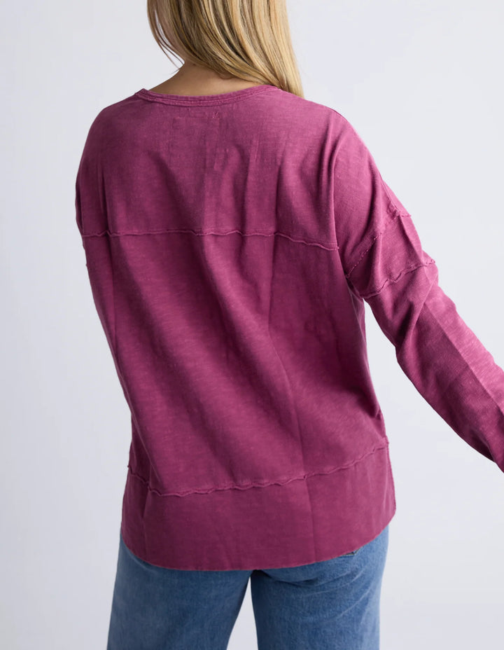 Foxwood Jayne Throw On Top - Port