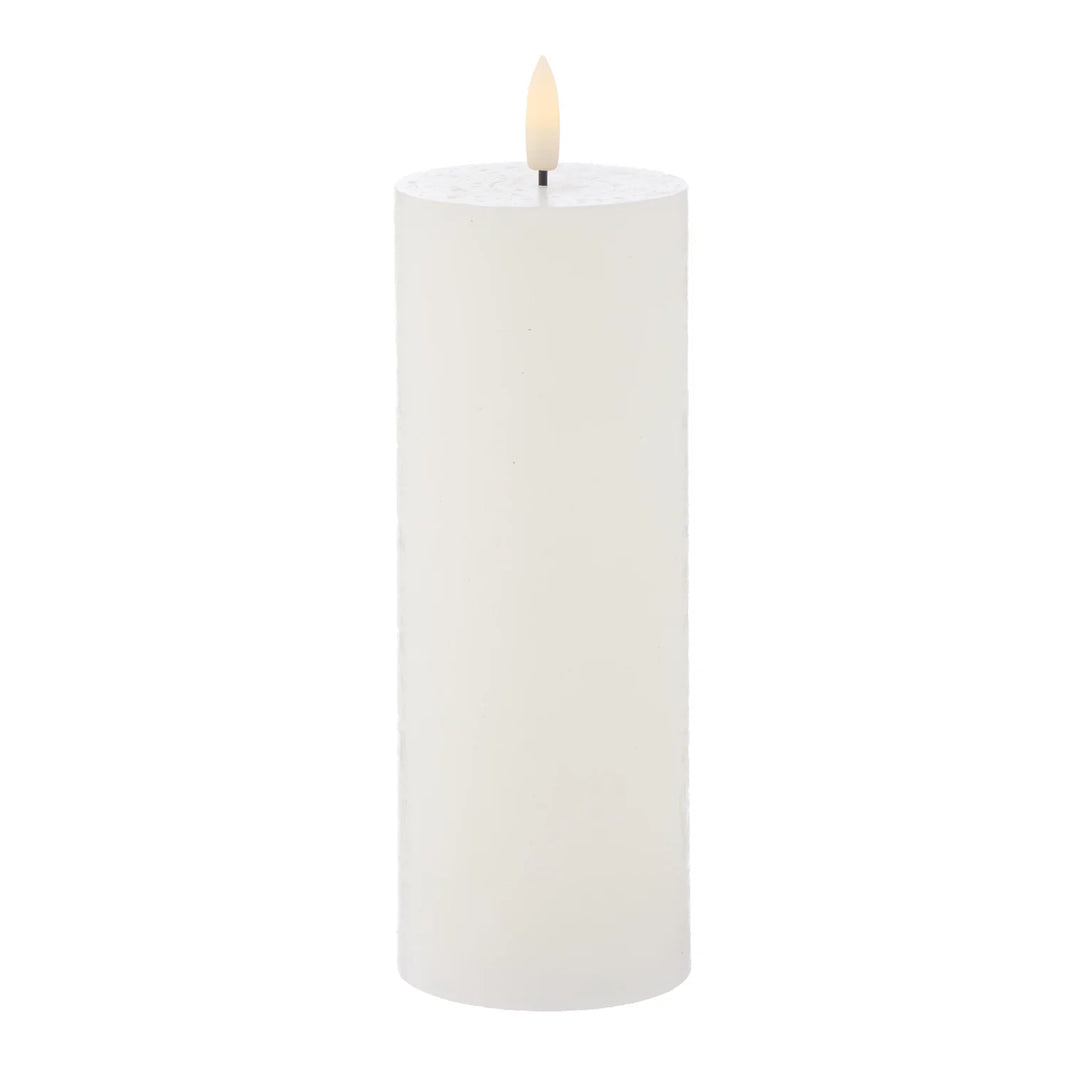 Hughe LED Flickering Candle White 20 cm