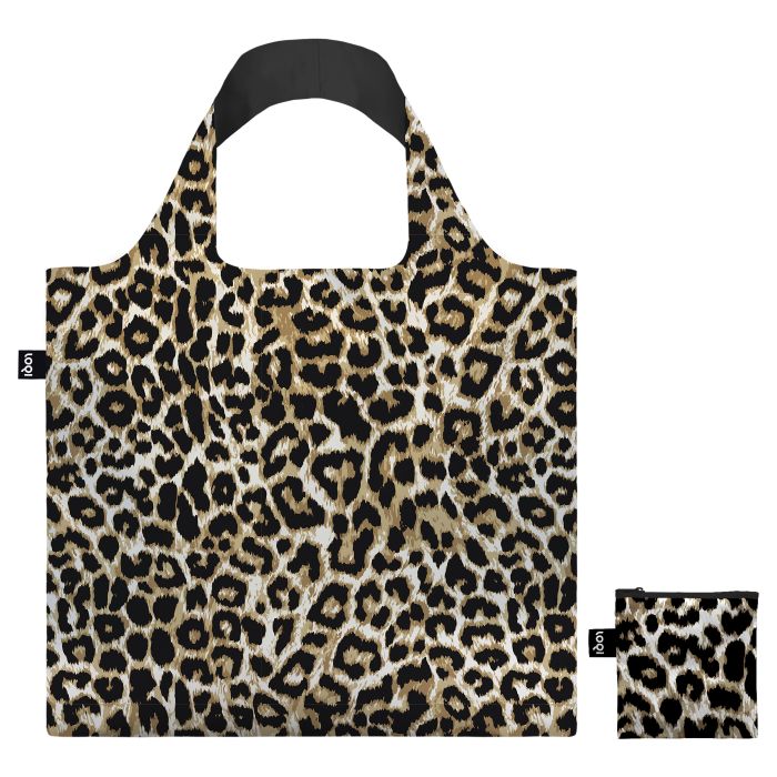 LOQI Leopard Dusk Bag Multi-Coloured 50x42cm