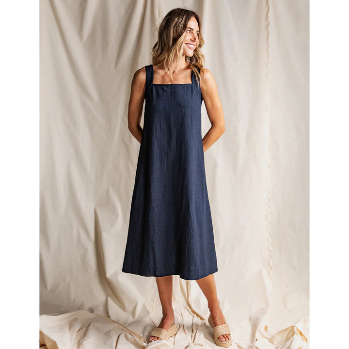 Lourdes Dress - Navy