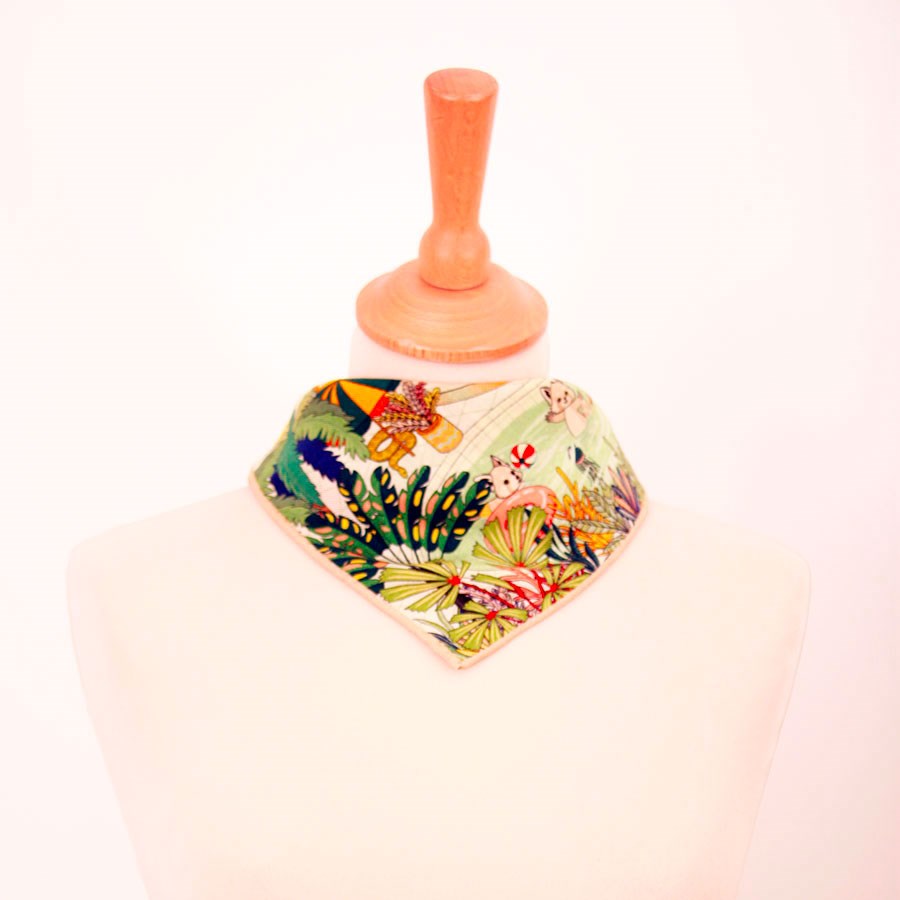 Silk Scarf Heloise Aquaparc - 50X50 cm