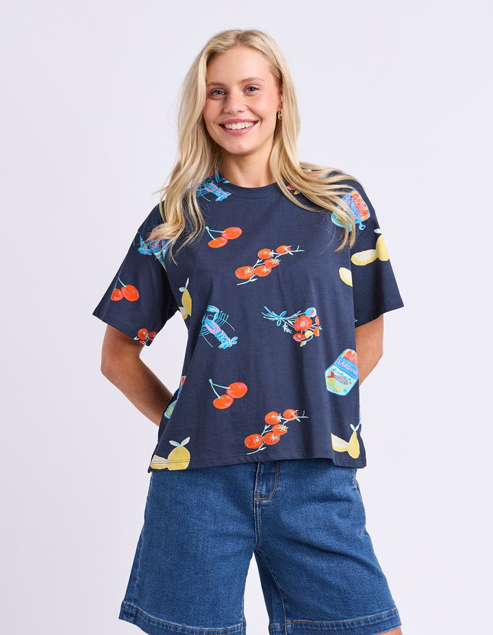 Elm Market Tee - Navy
