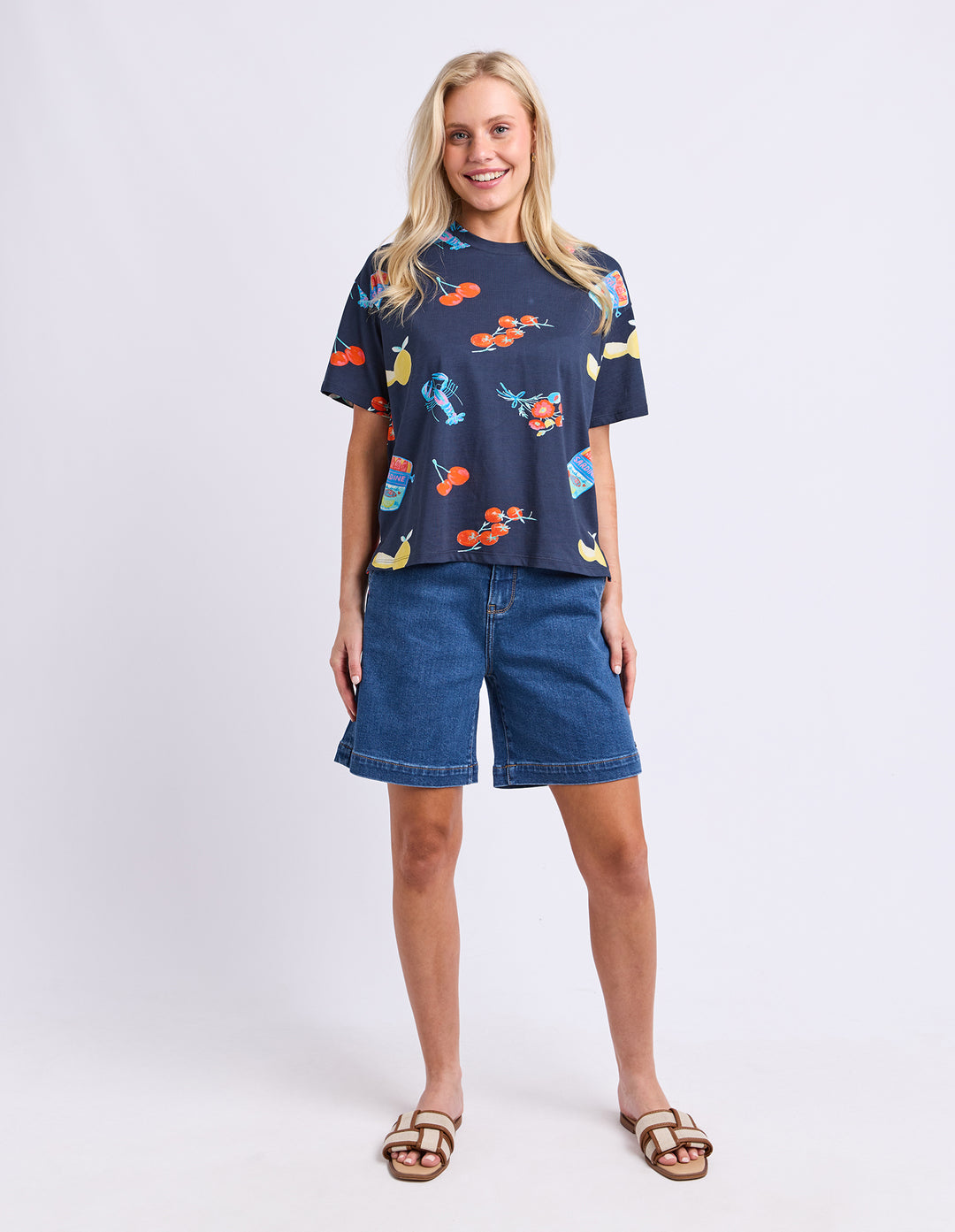 Elm Market Tee - Navy