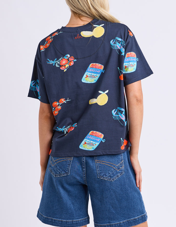 Elm Market Tee - Navy