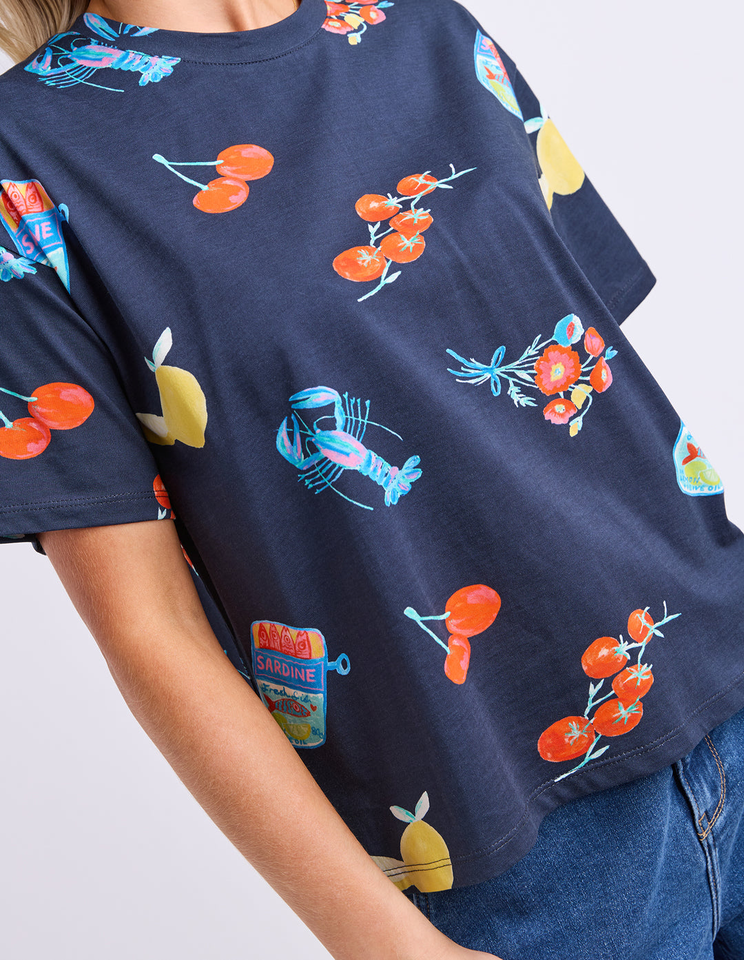 Elm Market Tee - Navy