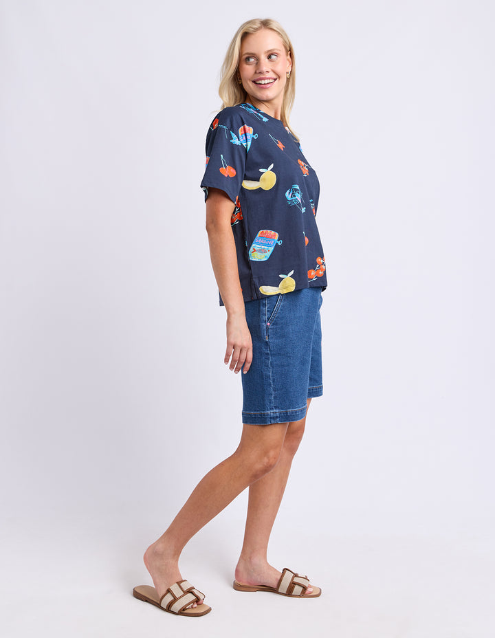 Elm Market Tee - Navy