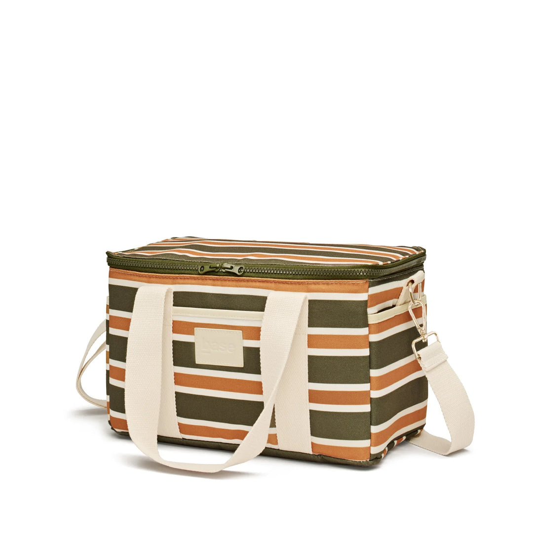 Midi Cool Base (Coast) - Khaki / Rust stripe