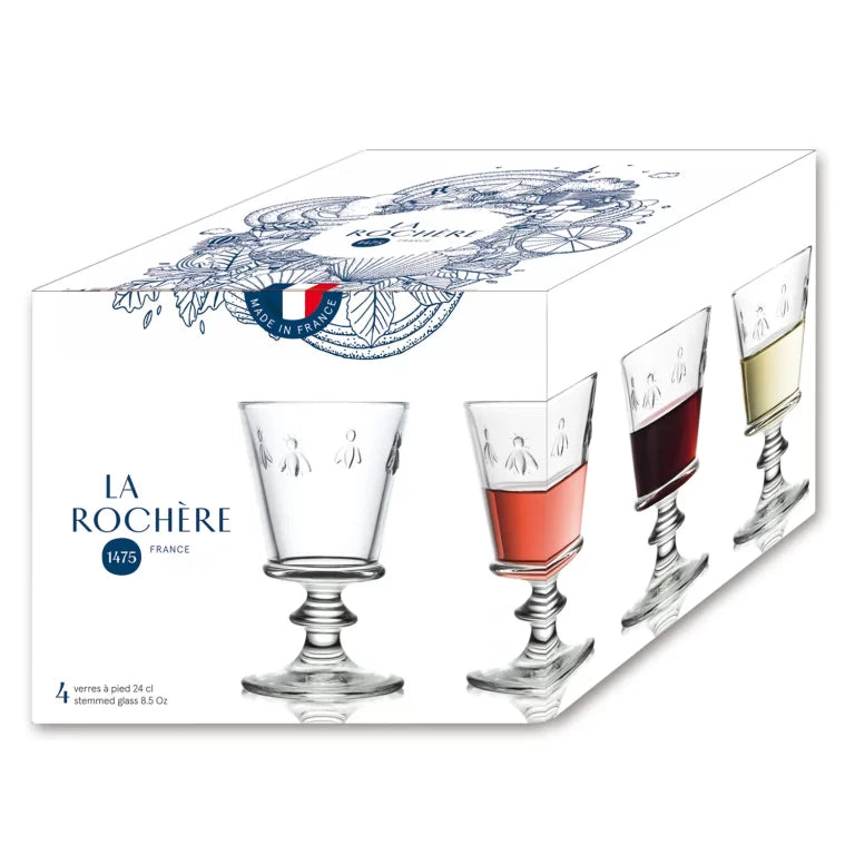 La Rochere Bee Wine Glasses 240ml ( Set of 4)