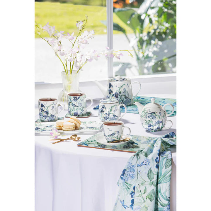 Iris Garden White Mug