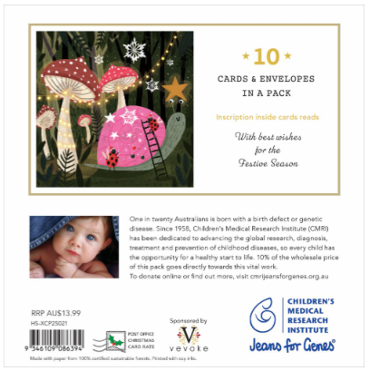 CMRI Mushroom Forest - Charity Christmas Card Pack