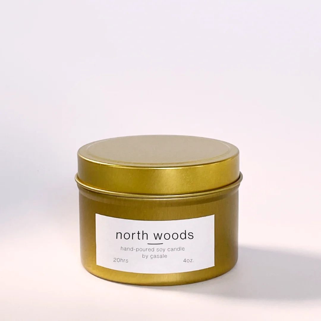 North Woods Travel Tin Soy Candle (4oz / 135g)