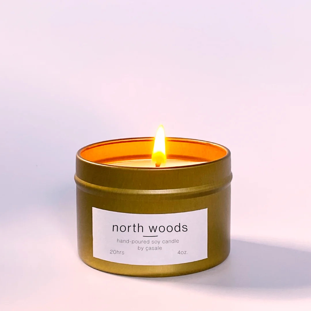 North Woods Travel Tin Soy Candle (4oz / 135g)