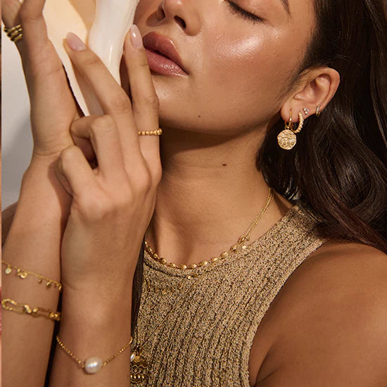 Ocean Dreamer Hoop Earrings - Gold