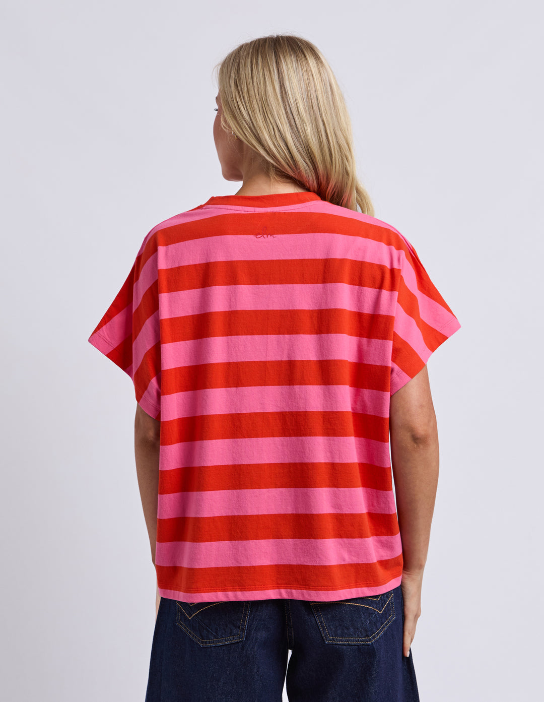 Elm Poet Tee - Tangello & Pink