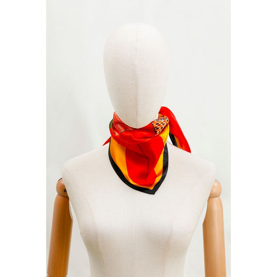 Silk Scarf - Flower Epice- 50X50 CM