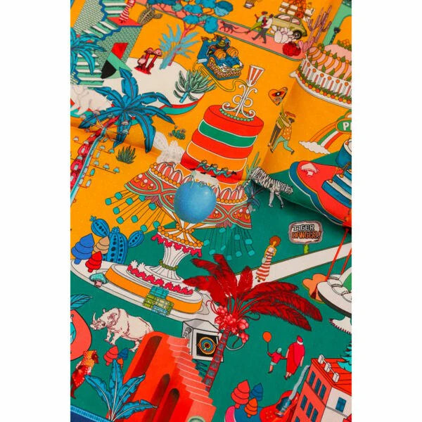 Silk Scarf 50×50 - Gateaux Green